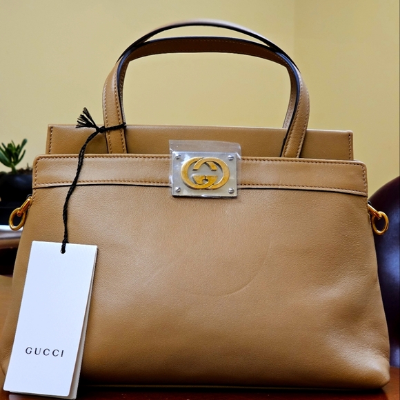GUCCI Leather Small Top Handle - Picture 1 of 6